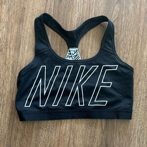 Nike Black Racerback Sports Bra Large